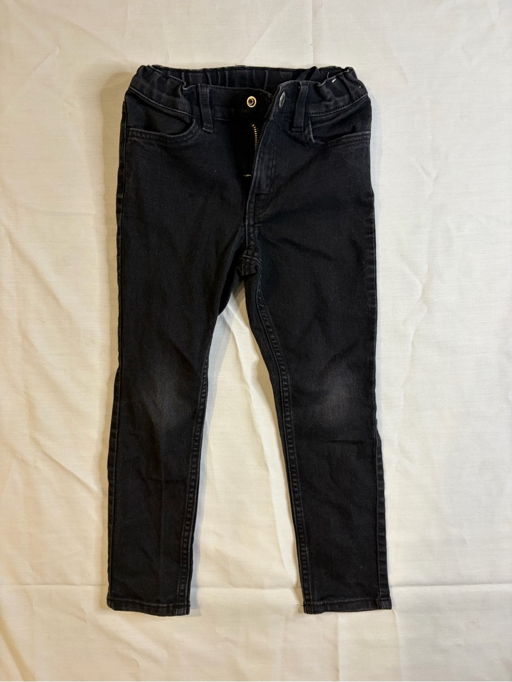 Source Unknown Black Kids Jeans - Elastic Waist Slim